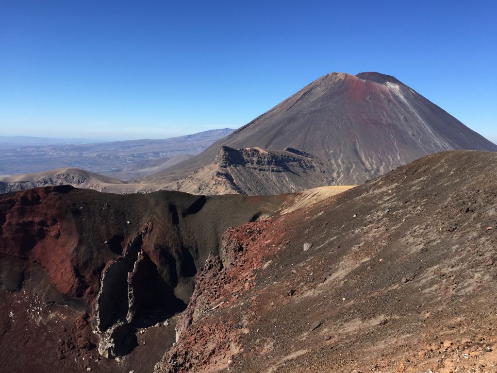 Mount Ngauruhoe, as seen from Mount Tongariro.