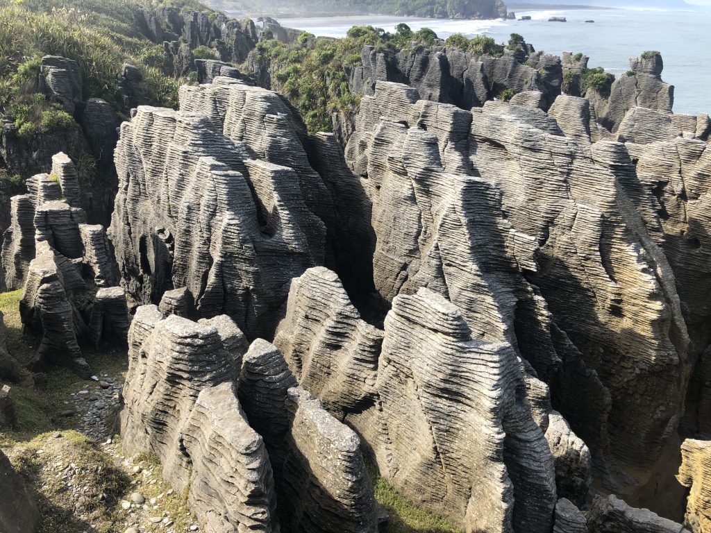 Rock formations at Punakaiki.