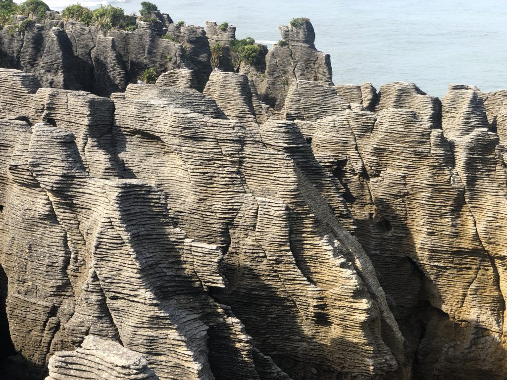 Pancake rock formations at Punakaiki.