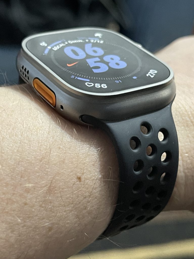 Apple Watch Ultra with Nike+ sport band