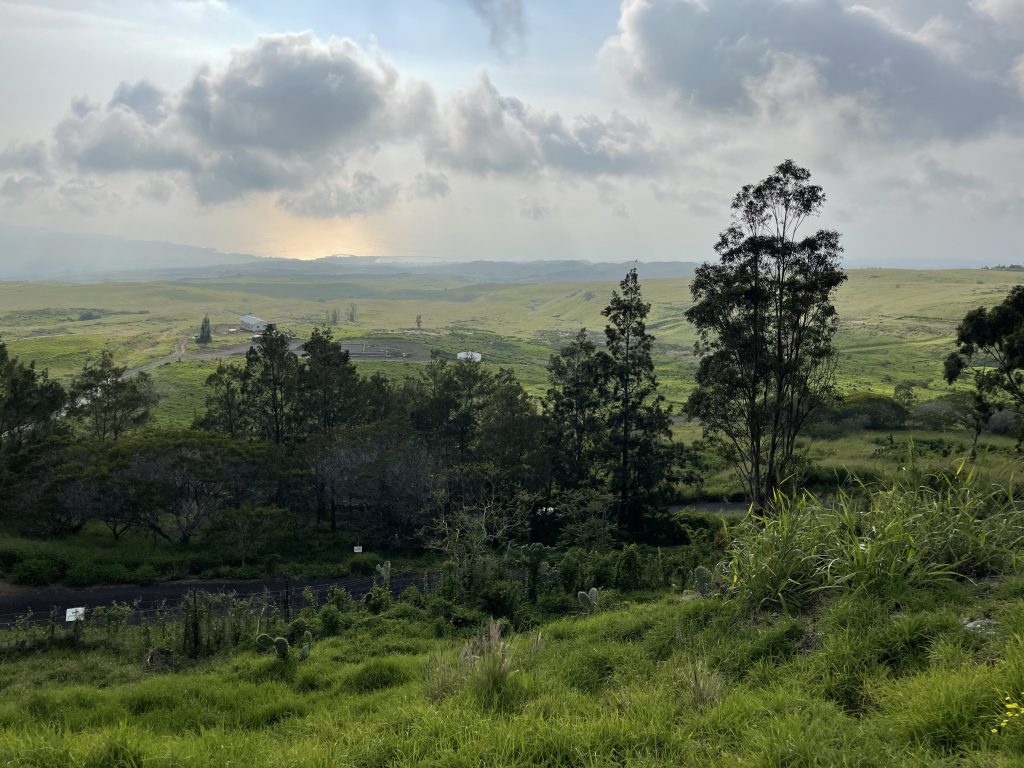 Sunset view in the northern wilderness of Hawai'i.