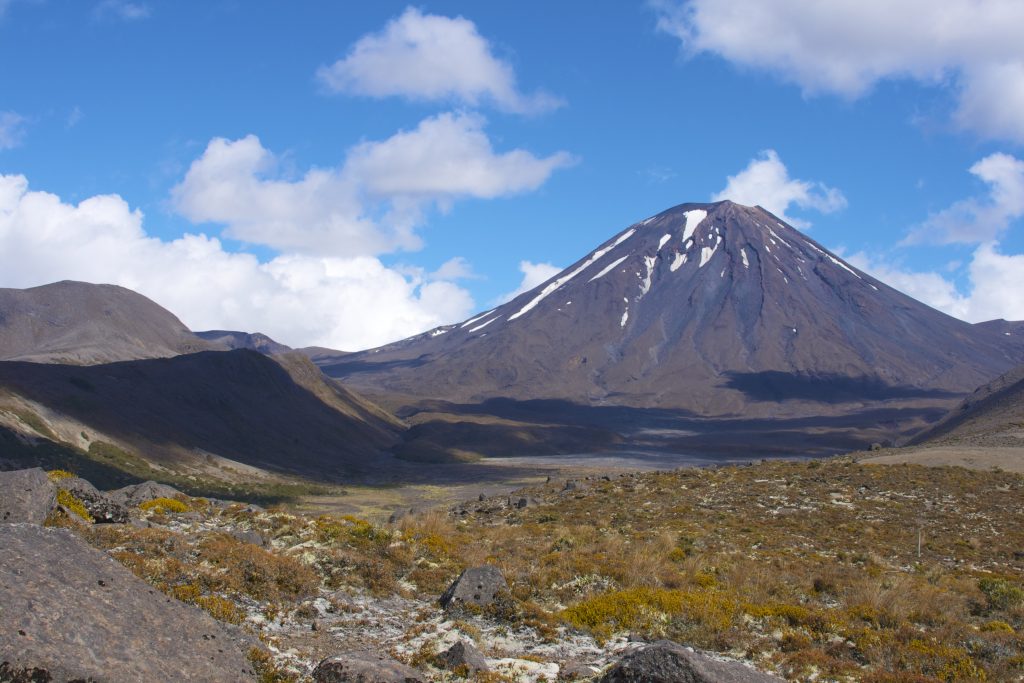 Mount Ngauruhoe viewed from the Tongariro Crossing.