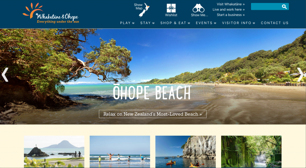 whakatane.com screenshot - new version