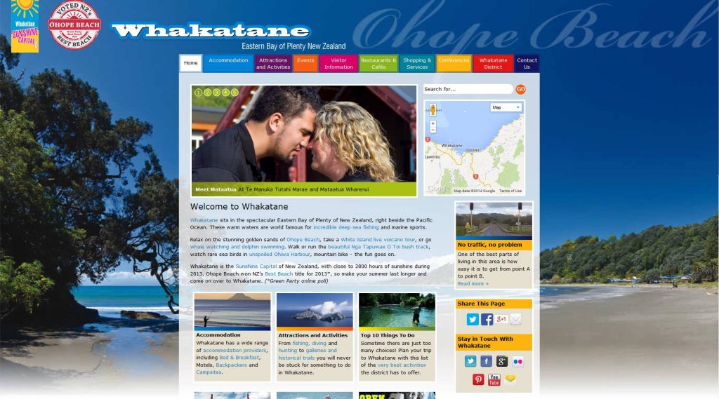 whakatane.com screenshot - old version.