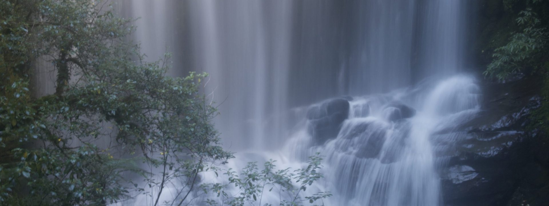 Long exposure of a waterfall in Waikaremoana.